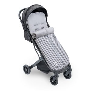 .SACO silla de Paseo y Carro UNIVERSAL ESTAMPADO VICHY Cuadritos GRIS  Interbaby 10086-31