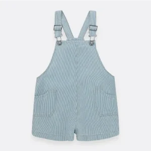 Overall corto en tejido plano