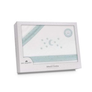 . Triptico sabanas CUNA invierno calentito Coralina  Don ALGODON Luna Estrellas  BCOVERDE D30001-13