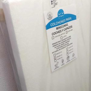 .Colchon  minicuna MOISES Bebe Niñoa 75 X 50cm  La Cigueña  Homologado Certificacion ISO 9001   Maxima Calidad  Echo en ESPAÑA