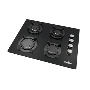 Cubierta de Empotrar 60cm Vidrio Templado Negra Mabe – CMG6044V0