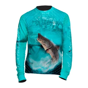 Remera de pesca con estampa