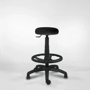 Spacio Fika Taburete con Ruedas | Black & White